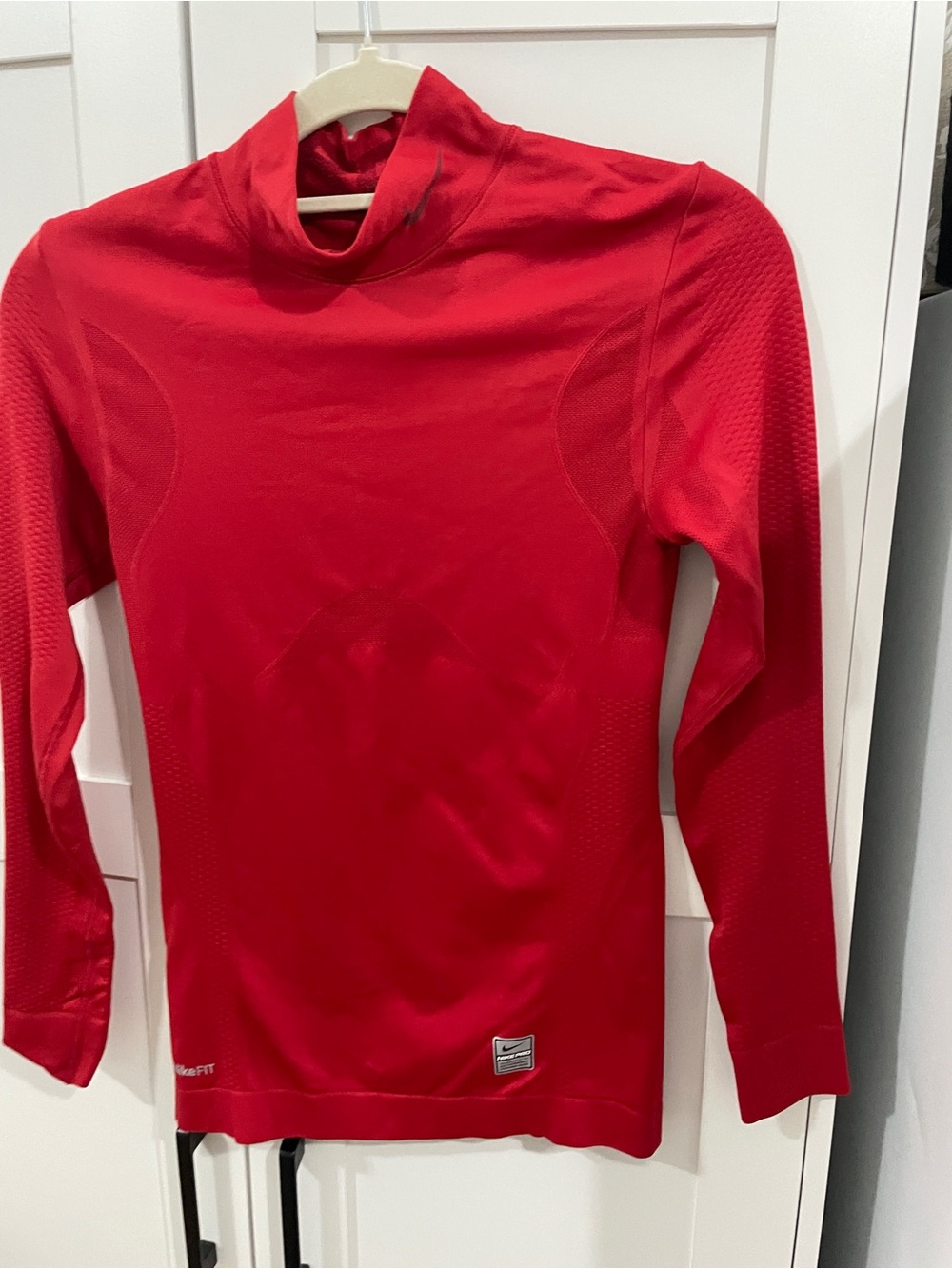 Nike Women’s Bright Red Turtleneck Performance Sweater